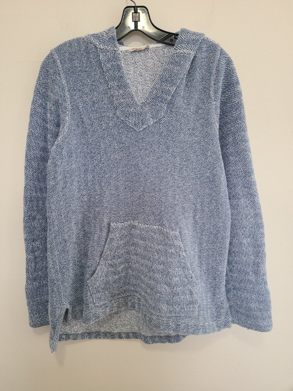 Faherty Whitewater Hoodie Coastal Women S Blue Textured Knit Organic Cotton